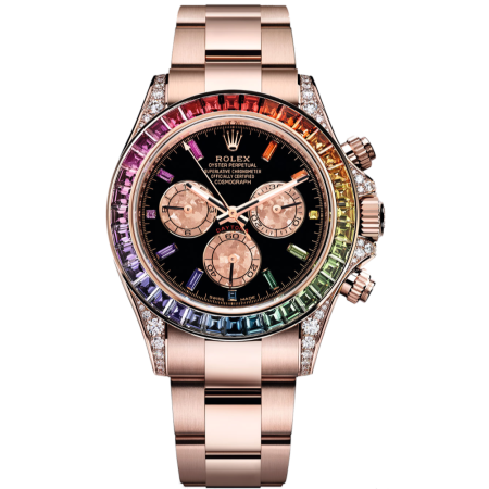 Часы Rolex Cosmograph Daytona 40mm Everose Gold Rainbow Тюнинг