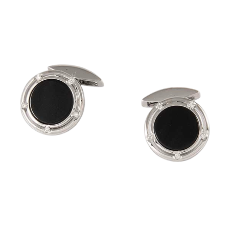 Запонки Damiani D.Side White Gold