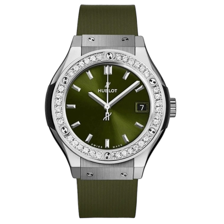 Часы Hublot CLASSIC FUSION 33mm Green 581.NX.8970.RX.1104