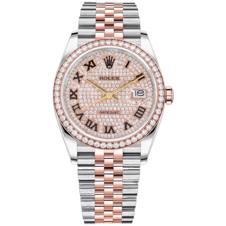 Часы Rolex DATE JUST STEEL AND EVEROSE GOLD ТЮНИНГ