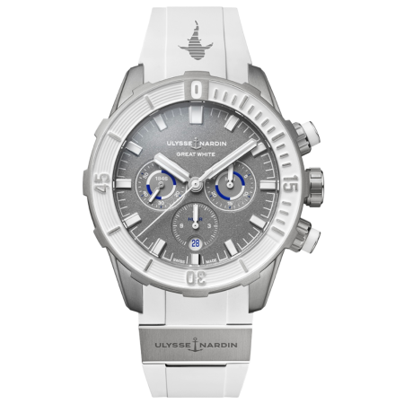 Часы Ulysse Nardin Diver Chronograph Great White 44mm Limited Edition 1503-170LE-1A-GW/3A