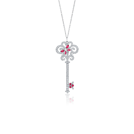 Подвеска Tiffany&Co. Tiffany Keys -ключ Enchant со стрекозой.