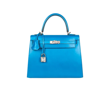 Сумка Hermes Kelly II Sellier 25 cm Blue Izmir