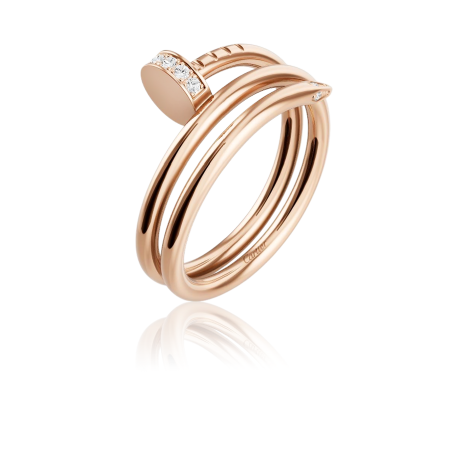 Кольцо Cartier JUSTE UN CLOU RING DOUBLE DIAMONDS CRB4210856