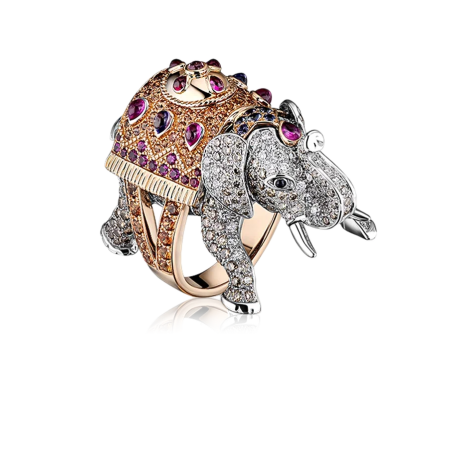 Кольцо Boucheron HATHI THE ELEPHANT FAMILY JRG01474