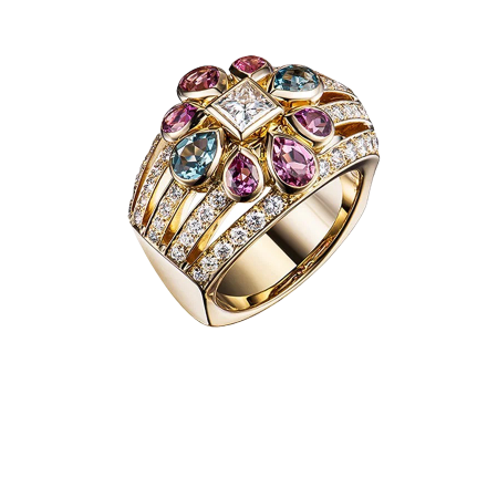 Кольцо Chanel San Marco с сапфирами и бриллиантами.