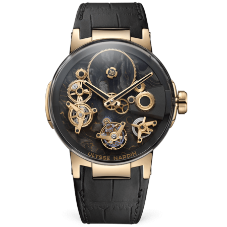 Часы Ulysse Nardin Executive Dual Time Tourbillon Free Wheel 1766-176LE/CARB