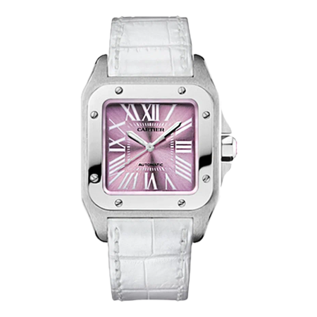 Часы Cartier Santos 100 Automatic Stainless Pink