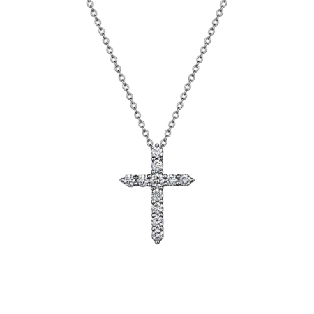 Крест Mercury С БРИЛЛИАНТАМИ 0.60ct G/VS MP21069/WG/CR0.60