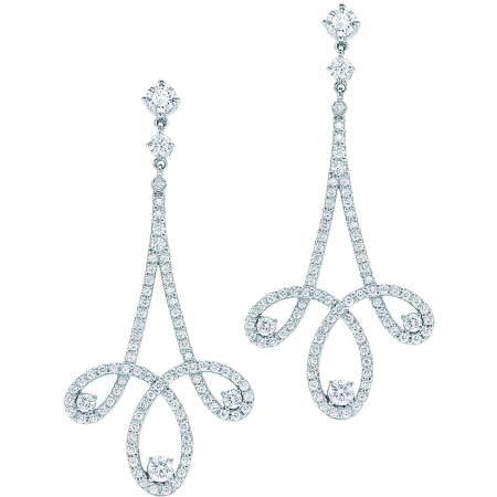 Серьги Tiffany&Co. Tiffany Enchant Scroll Earrings