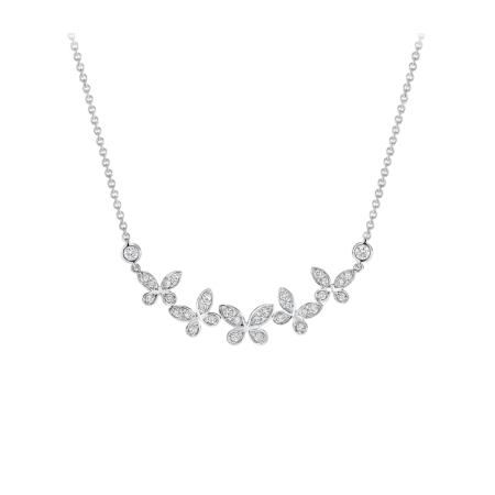 Колье Graff Butterfly Petite Pavé Diamond Line Pendant RGP837