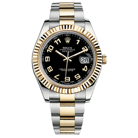 Часы Rolex Datejust II 41mm Steel and Yellow Gold 116333 Black