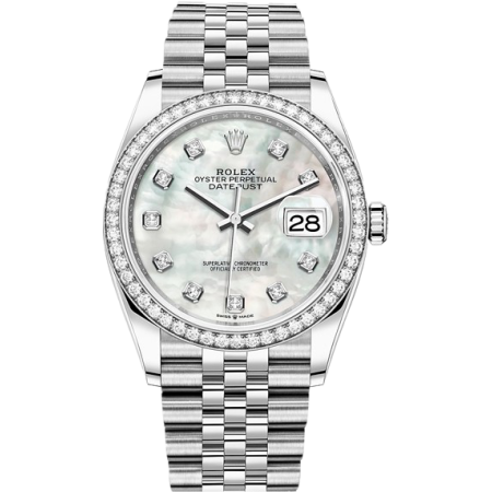 Часы Rolex Datejust 36mm Steel and White Gold 116244 White MOP D
