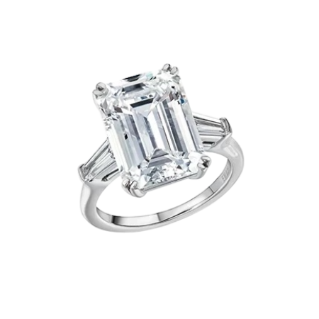 No name EMERALD DIAMOND 5,18ct F/VVS1 RING (GIA)