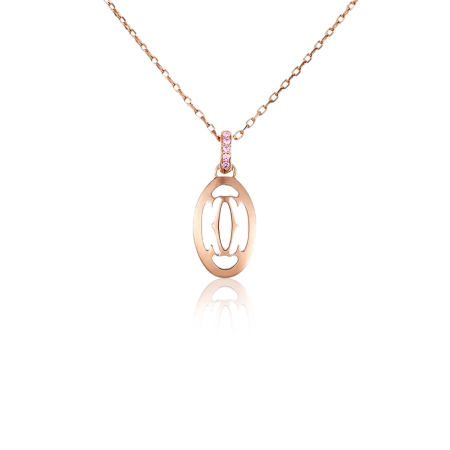 Подвеска Cartier Logo Necklace Double C de