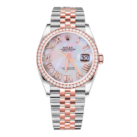 Часы Rolex DATEJUST 36MM STEEL AND EVEROSE GOLD Тюнинг