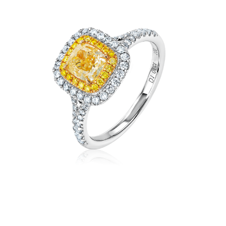 Кольцо No name с бриллиантом фантазийной огранки 1,01ct FLY/SI1