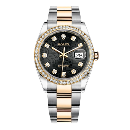 Часы Rolex DATEJUST 36 MM STEEL YELLOW GOLD AND DIAMONDS ТЮНИНГ.