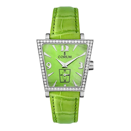 Часы Corum Trapeze Green Mother Of Pearl Diamond.