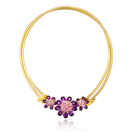 Браслет Van Cleef & Arpels PINK SAPPHIRE AND AMETHYST SUITE OF 'HAWAII' JEWELS