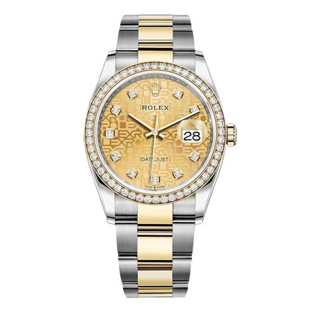 Часы Rolex DATEJUST 36 MM STEEL YELLOW GOLD AND DIAMONDS ТЮНИНГ