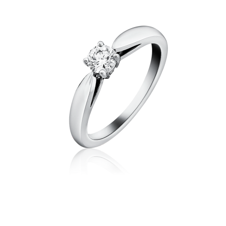 Кольцо Van Cleef & Arpels Bonheur solitaire 0.30 ct E/VVS2 VCARA29100