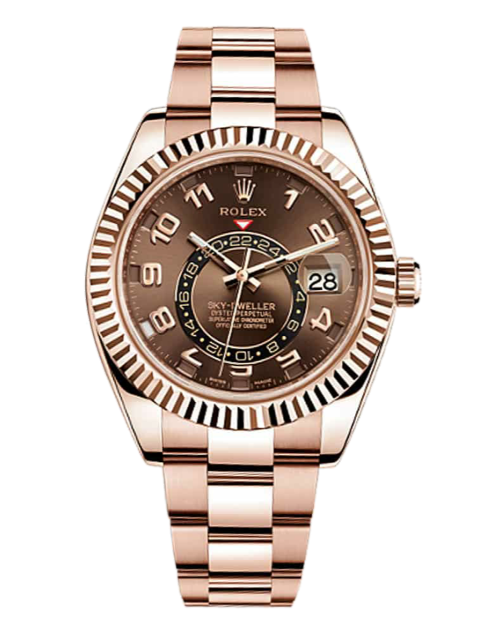 Часы Rolex Sky-Dweller 42mm Everose Gold 326935 Chocolate Arabic