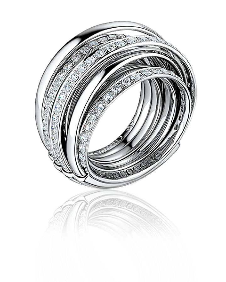 Кольцо с бриллиантом De Grisogono ALLEGRA WHITE GOLD & DIAMOND RING