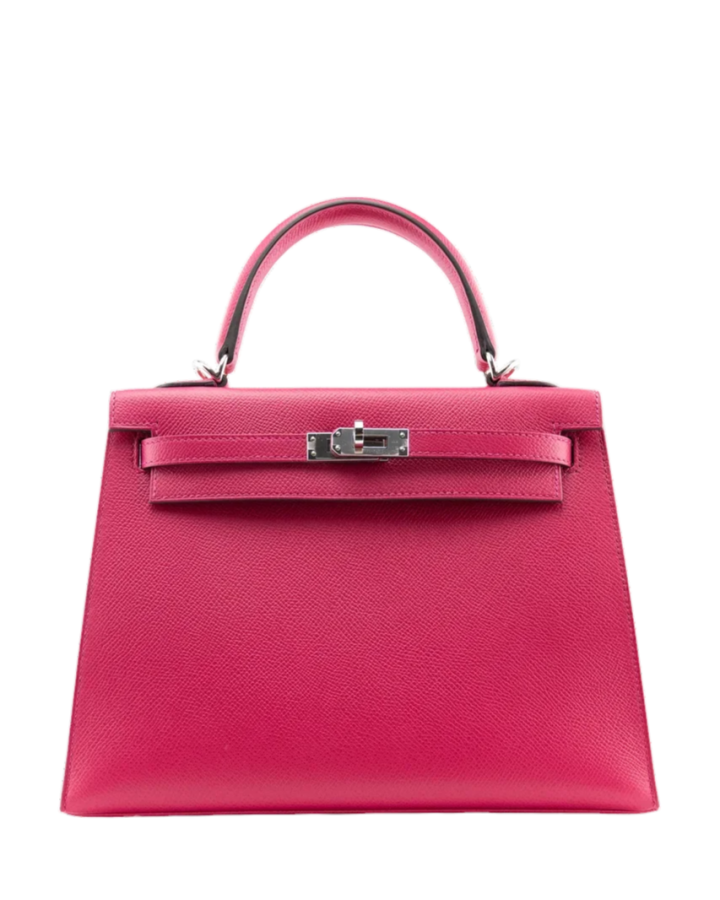 Сумка Hermes Kelly II Sellier 25 Verso Veau Epsom Framboise/Prune