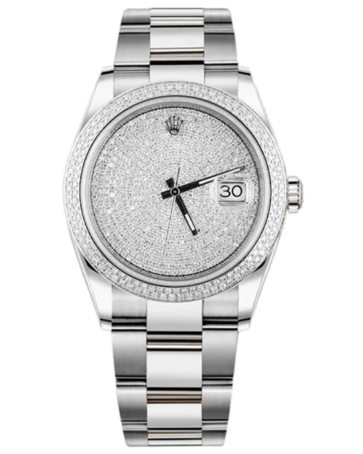 Часы Rolex Datejust 41mm Diamonds ТЮНИНГ 126300