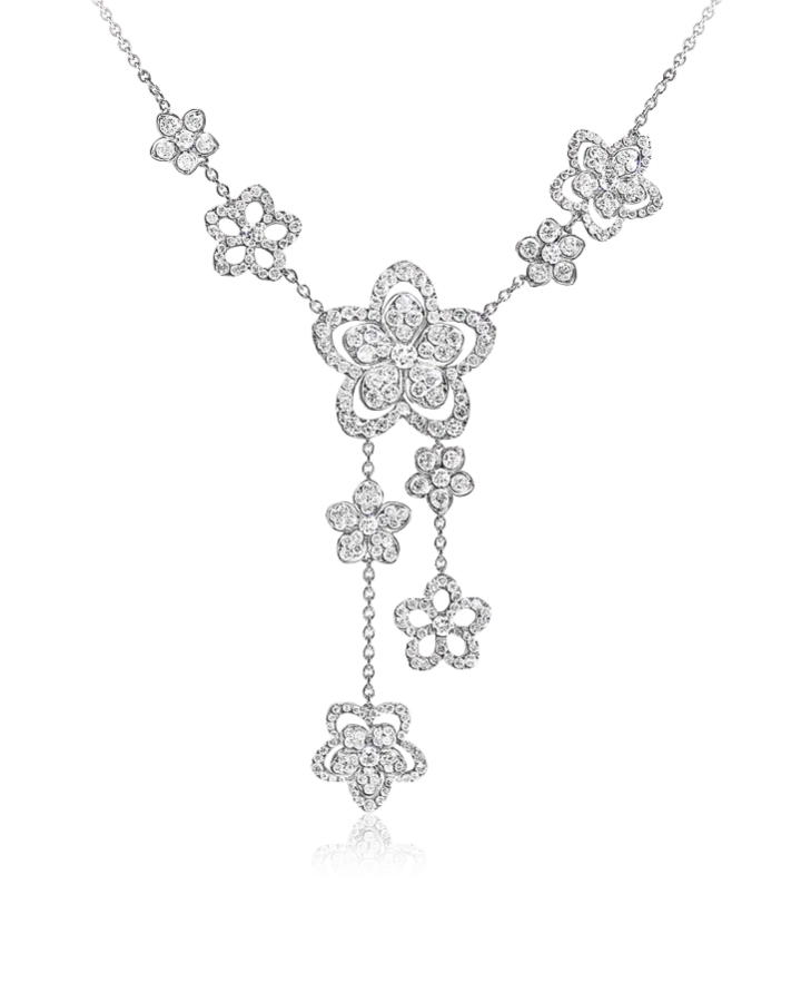 Подвеска Graff Wild Flower Diamond Drop Necklace RGN754.