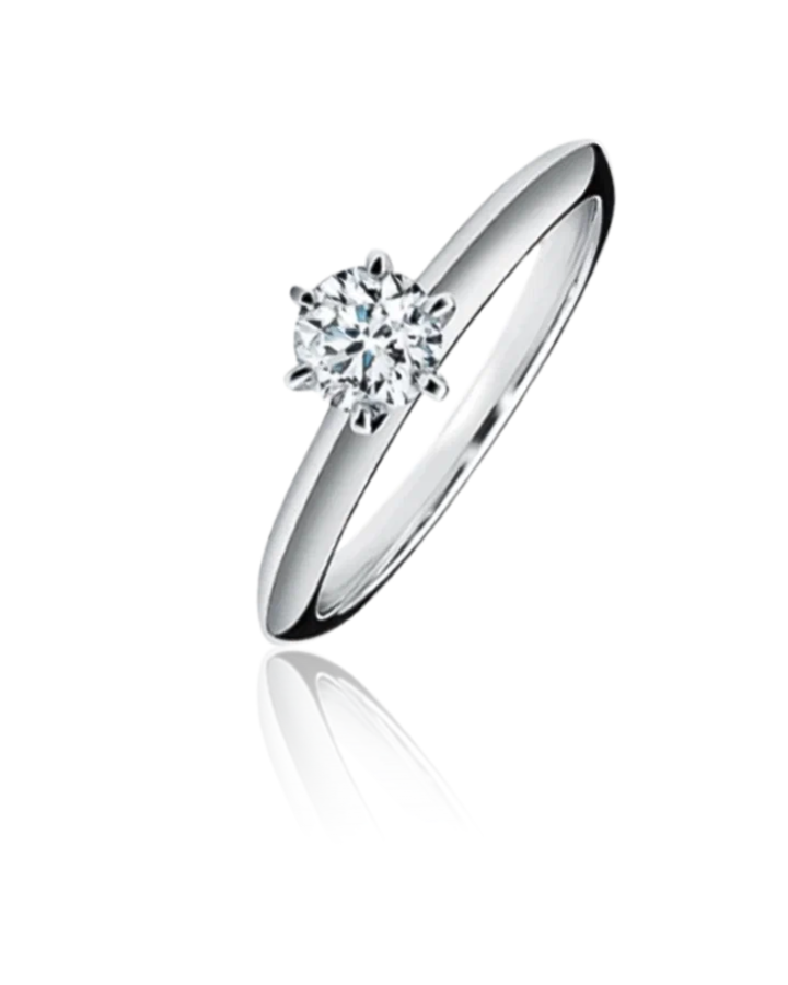 Кольцо Tiffany&Co. Помолвочное Tiffany Setting Platinum 0 33 ct G/VS1