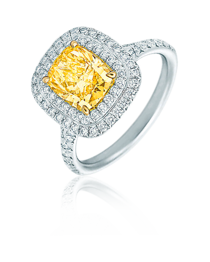 Кольцо Tiffany&Co. TIFFANY SOLESTE с желтым бриллиантом