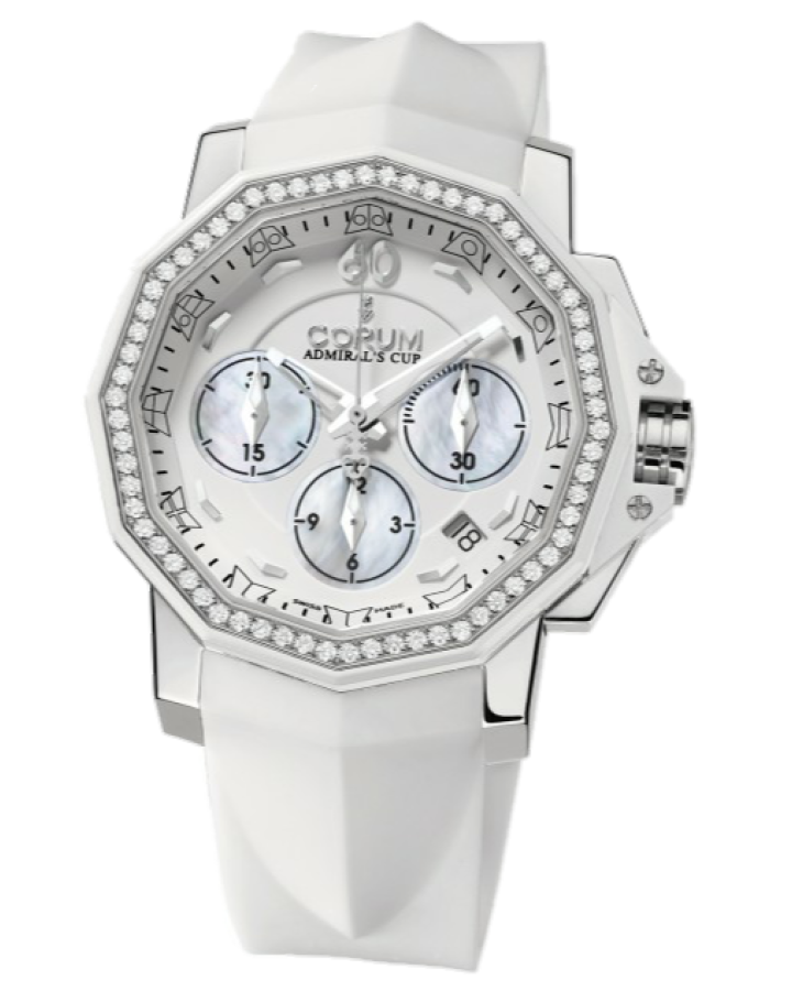 Часы Corum Admiral s Cup Challenger 40 Chrono Diamonds 984.970.47/F379 PN35