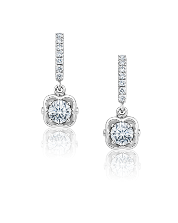 Серьги No name с бриллиантами по 0 55ct.