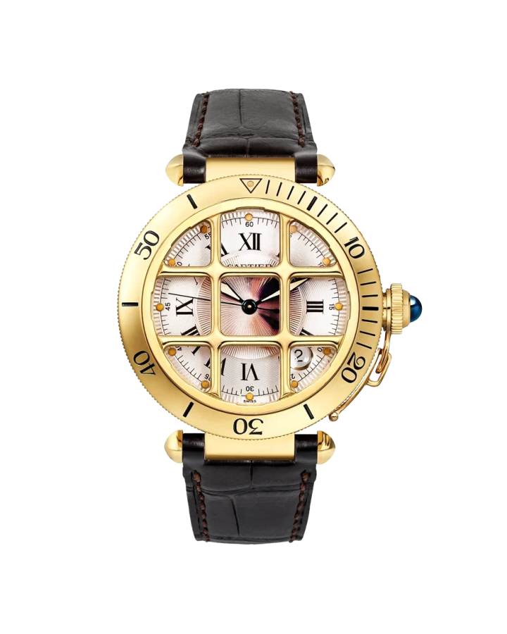Часы Cartier PASHA-GRILL YELLOW GOLD 1987.