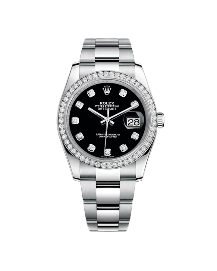 Часы Rolex Datejust 36mm Steel and White Gold 116244 bkdo