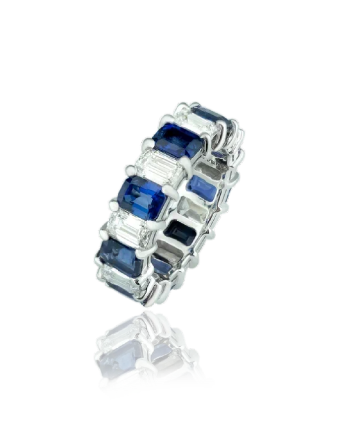 Кольцо VERDI JEWELLERY с бриллиантами и сапфирами A01L.