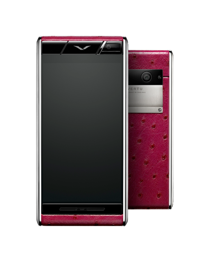 Vertu ASTER RASPBERRY OSTRICH