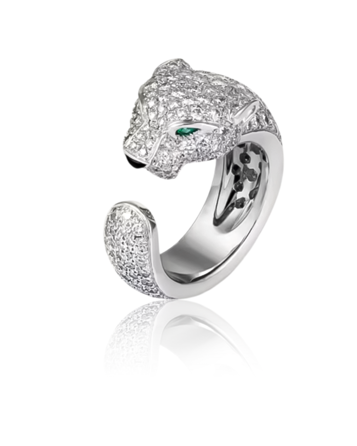 Кольцо Cartier PANTHÈRE DE RING MEDIUM MODEL PAVED N4225200