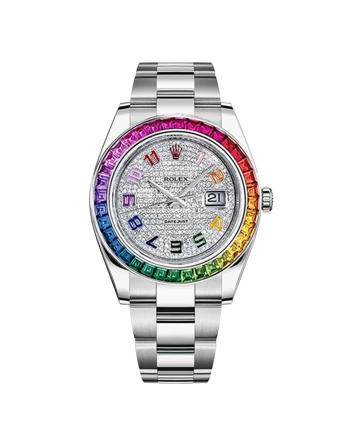Часы Rolex DateJust 41 mm Rainbow 126300FIX