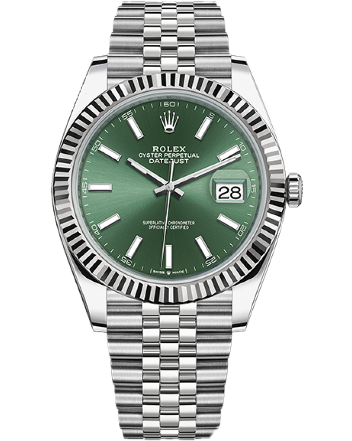 Часы Rolex DATEJUST 41 MM OYSTERSTEEL AND WHITE GOLD 126334