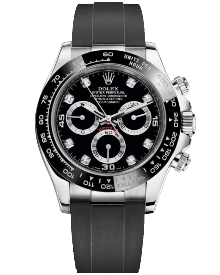 Часы Rolex COSMOGRAPH DAYTONA WHITE GOLD BLACK CERACHROM 116519LN BLACK SET WITH DIAMONDS