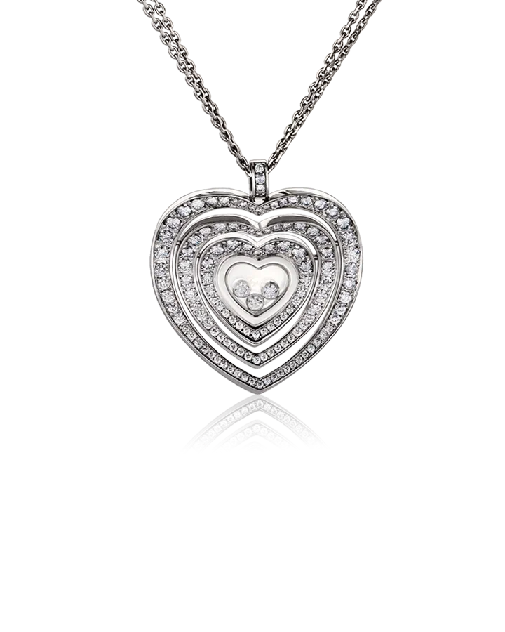 Подвеска Chopard HAPPY DIAMONDS MEDIUM PAVE DIAMOND HEART 797221-1003