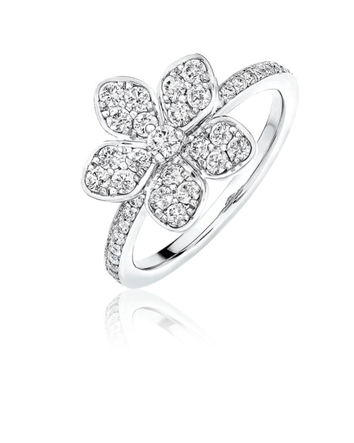 Кольцо Graff Wild Flower Pavé Diamond Ring RGR848.