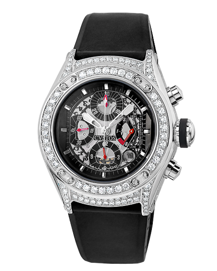 Часы Cvstos CHALLENGE R-50 CHRONO STAINLESS STEEL & DIAMOND