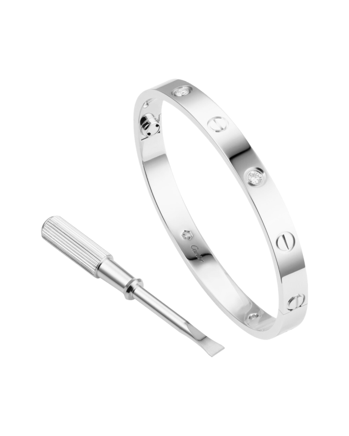 Браслет Cartier LOVE 4 БРИЛЛИАНТА B6070117 (14512) – купить выгодно, узнатьналичие и цены в часовом ломбарде