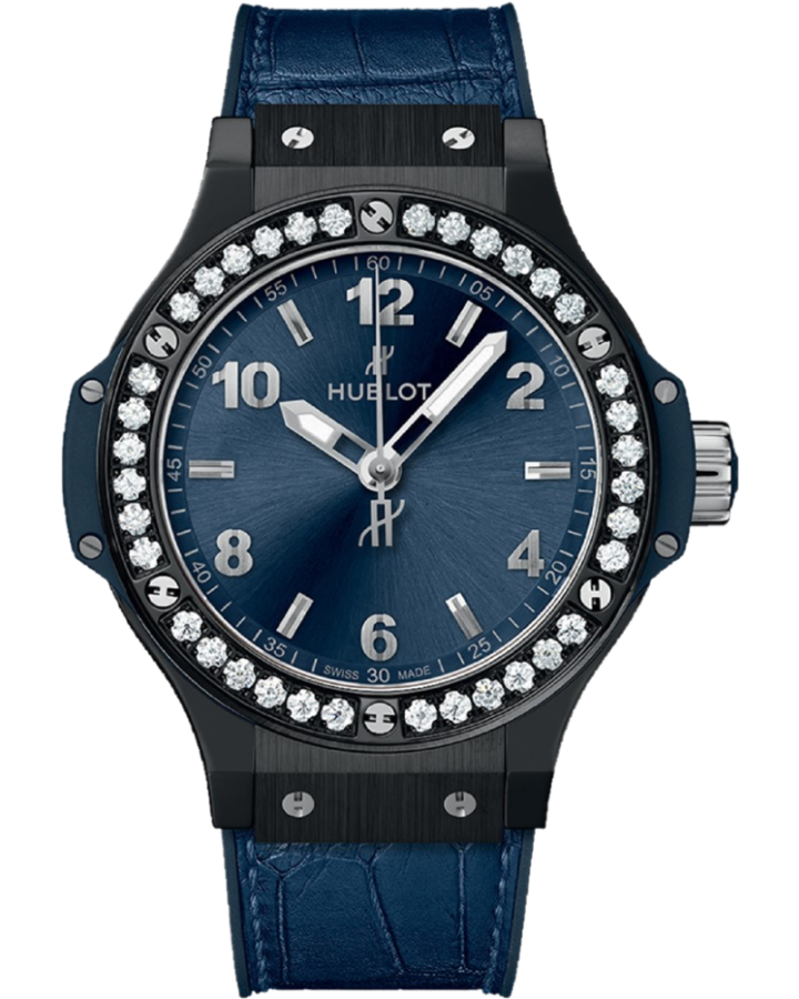 Часы Hublot BIG BANG CERAMIC BLUE DIAMONDS 38MM