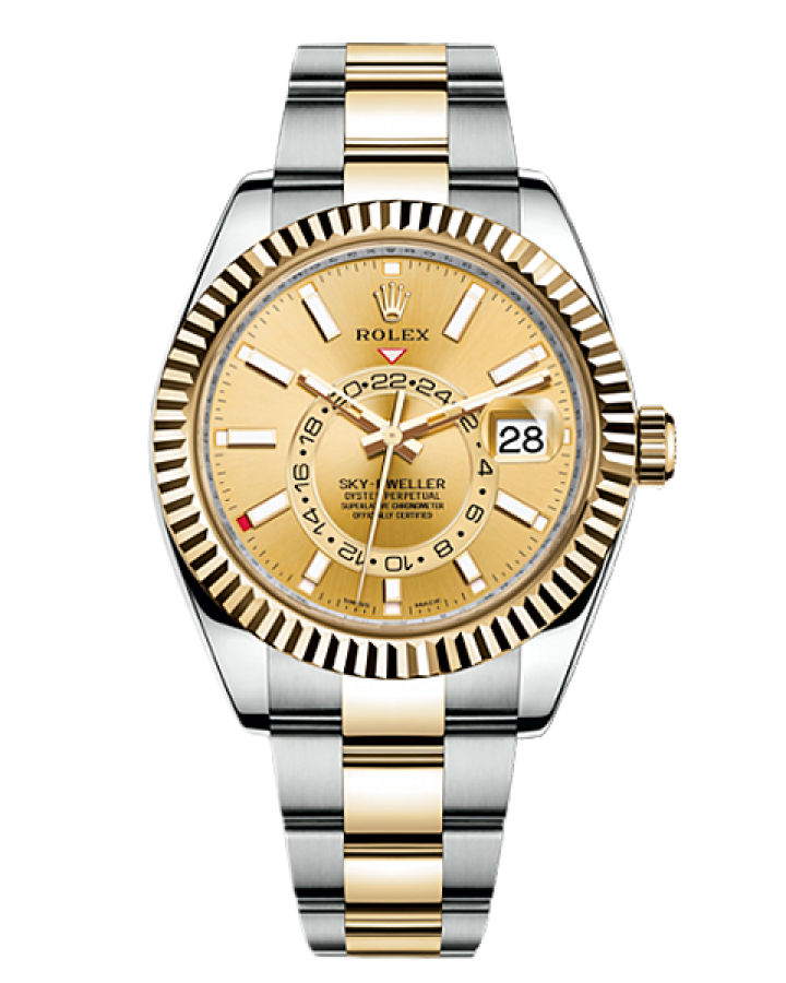 Часы Rolex SKY-DWELLER 42MM STEEL AND YELLOW GOLD