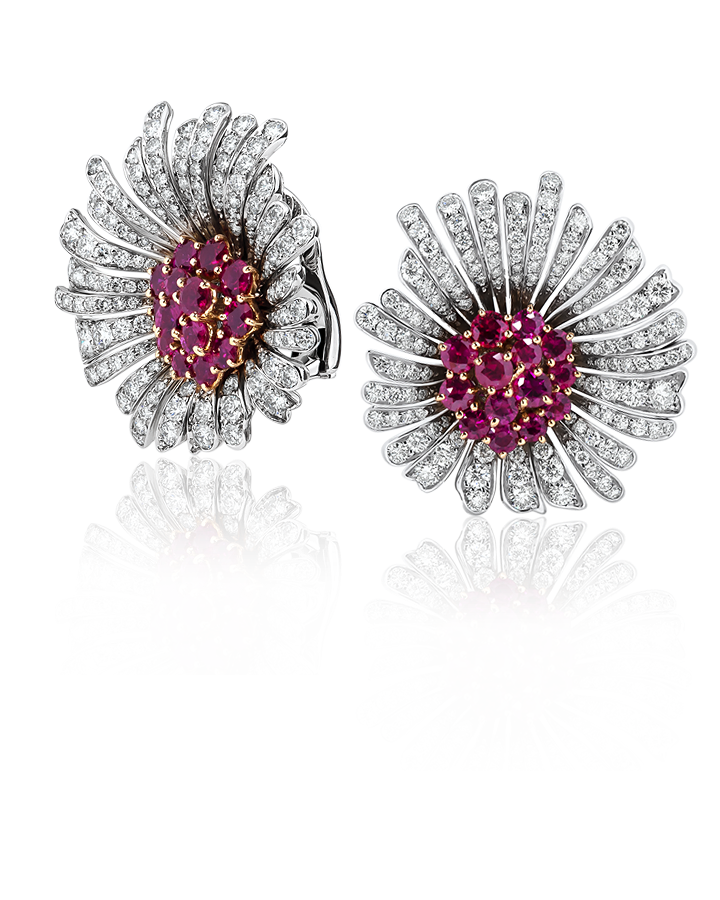Серьги Van Cleef & Arpels коллекция DAISY FLOWER vcara09500